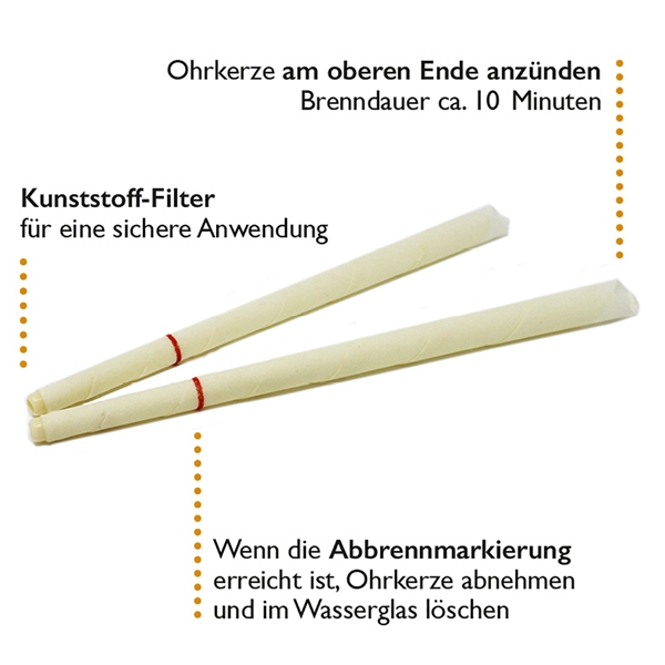 HOPISUN Ohrkerzen 10 Stück